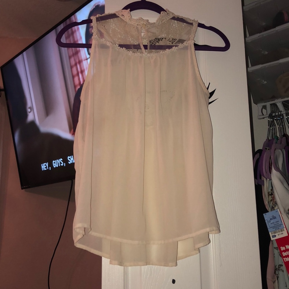Ivory Sheer Top - Picture 2 of 2